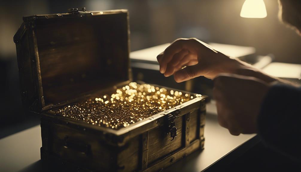 discovering a hidden treasure